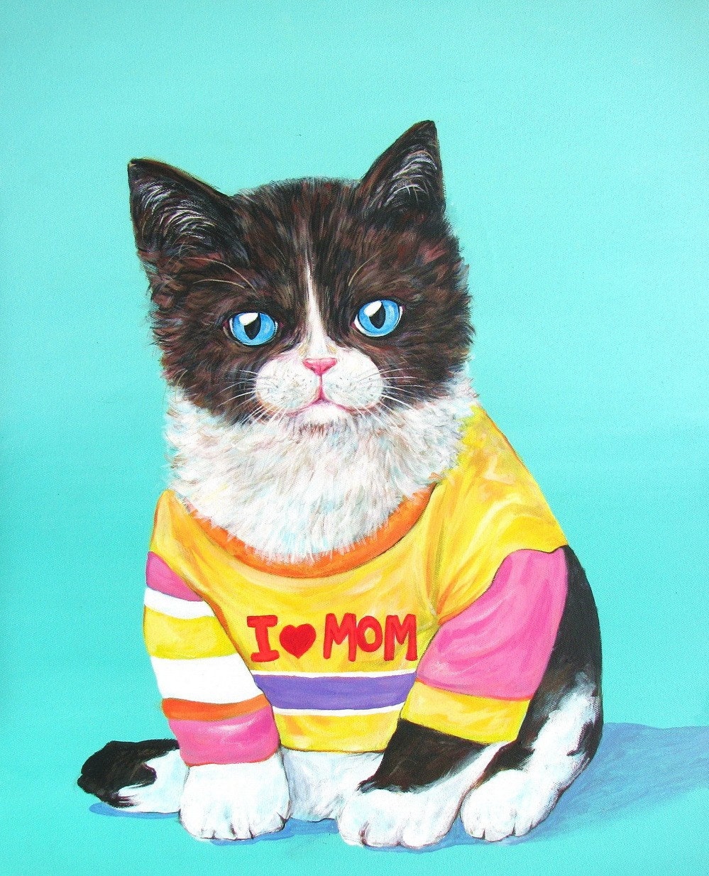 I Love Mom (Print)