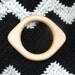 Natural Baby Teething Ring in Sugar Maple - Wood Teether
