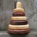 Sturdy Wooden Stacking Rings - Maple and Jatoba Wood Stacking Toy