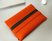 Macbook Air felt sleeve 11 or 13 inch Mac Book Air ORANGE  original german woolen felt