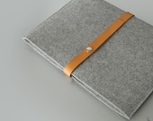 FUSION for 13 inch Mac Book Air or 11 inch Macbook Air german wool felt and leather sleeve