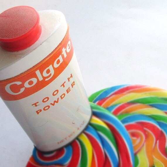 Vintage Colgate Toothpaste Tin Container by SweetLoveVintage