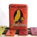 Vintage Yellow Canary Bird Food Storage Tin