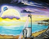 Original Surreal Painting, by Tye J. Schloer 11 x 14 Inches
