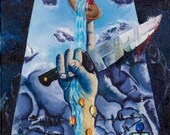 The Tensions Are Rising, 2004, Oil On Canvas 17x44 inches