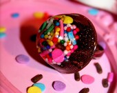 Choc-o-lot Cupcake Sprinkles Resin Ring