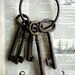 Hand Painted Skeleton Keys
