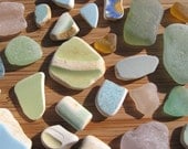 Genuine Surf Tumbled Pastel Sea Glass and Pottery Pieces for Crafts and Jewelry