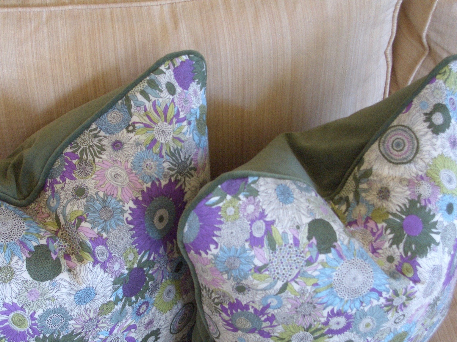 Pair, Liberty of London Cushions - Lawn