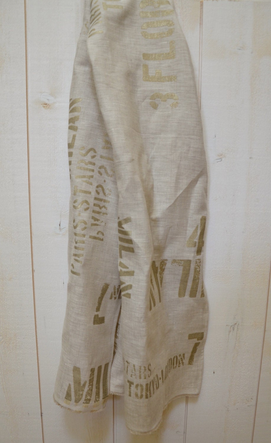 Last One  Fall accessories modern  LA LUNE  - French  Linen scarf