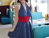 Nautical Halter Dress