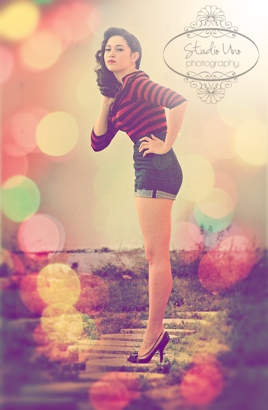 High Waisted Denim Shorts