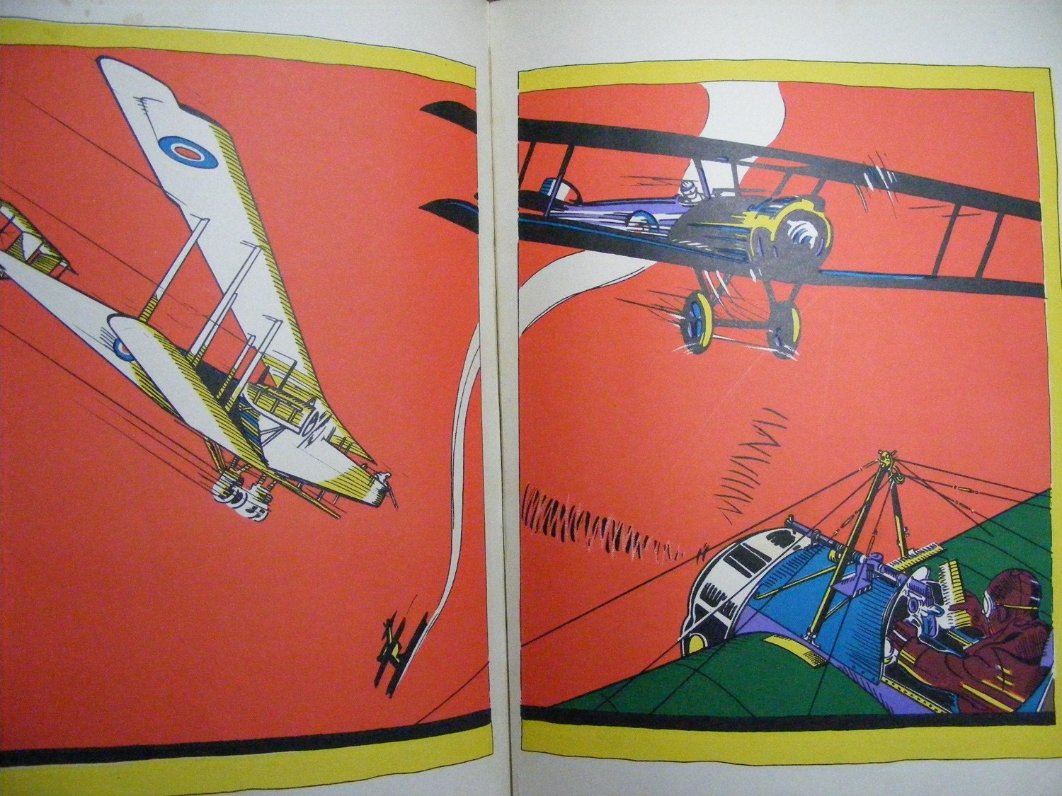 1920s Frank Dobias The PICTURE BOOK of FLYING Art Deco Illustrations History of Flight, Transportation, Airplanes