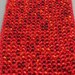 Bead Knit Cuff Bracelets. Mother Daughter Matching Set. Red Fire