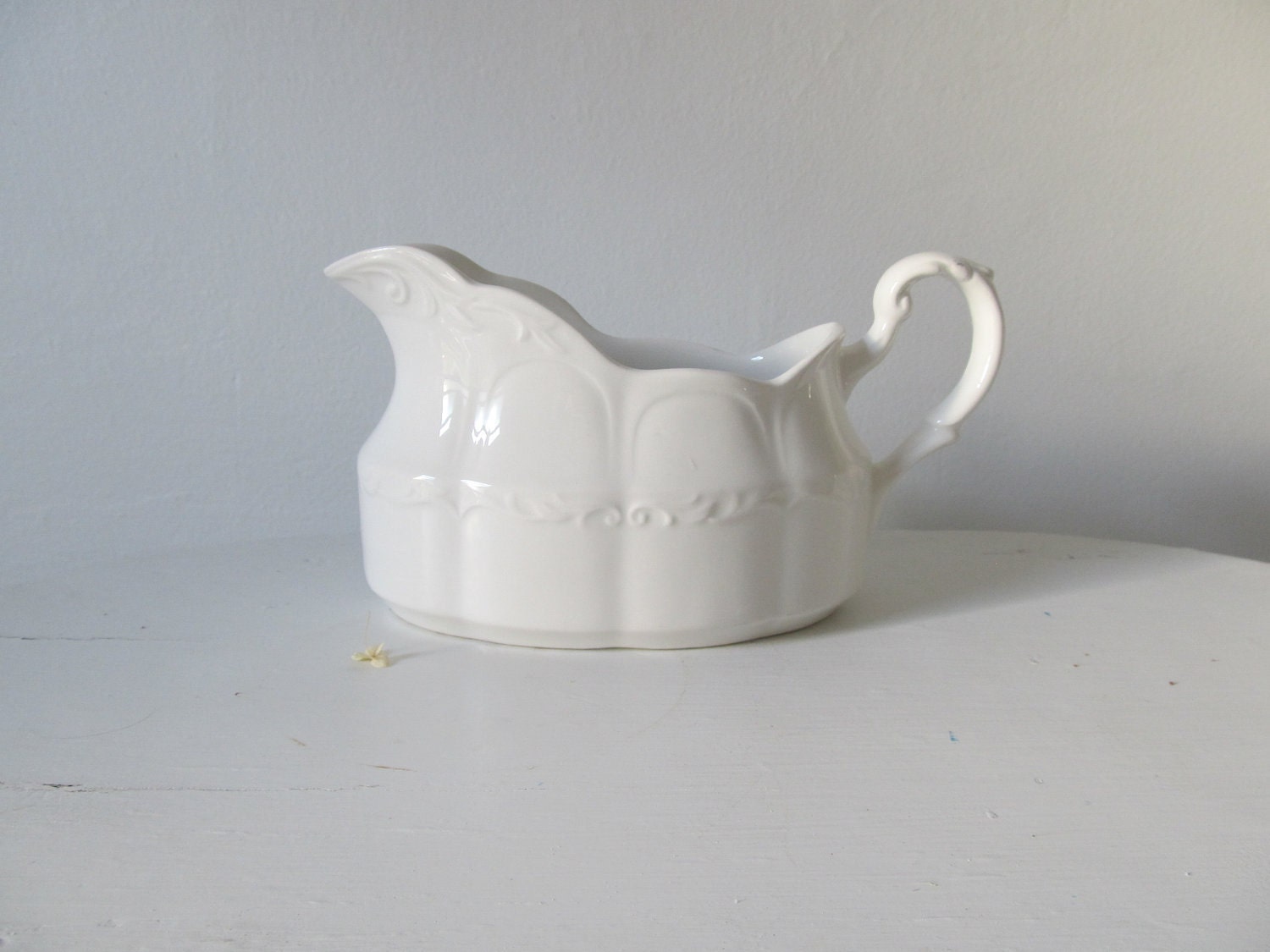 Vintage English Ironstone Gravy Boat