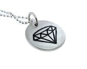 Diamond Charm Necklace - Diamond Pendant - Exclusive Custom Jewelry