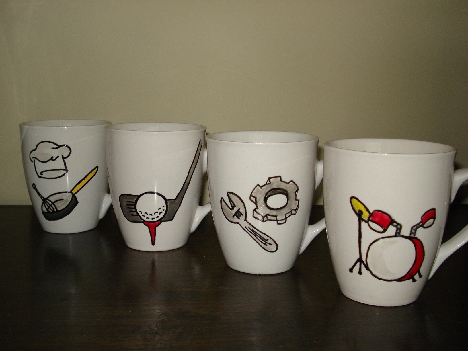 Custom design personalized hand painted ceramic coffee mug tea cup perfect birthday thank you gift