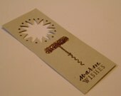 Handmade wine bottle gift tag vintage cork screw with glitter warm wishes thank you label hostess gift wine tasting pairing party set of 10