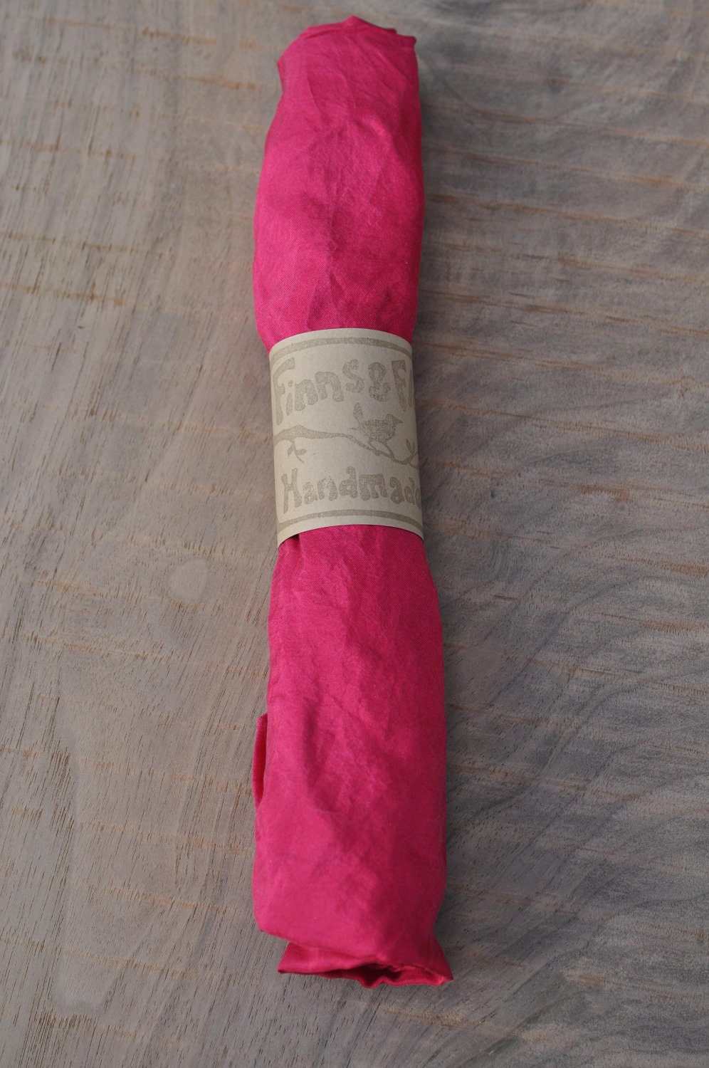 All Natural Plant Dyed Playsilk- Dark Pink
