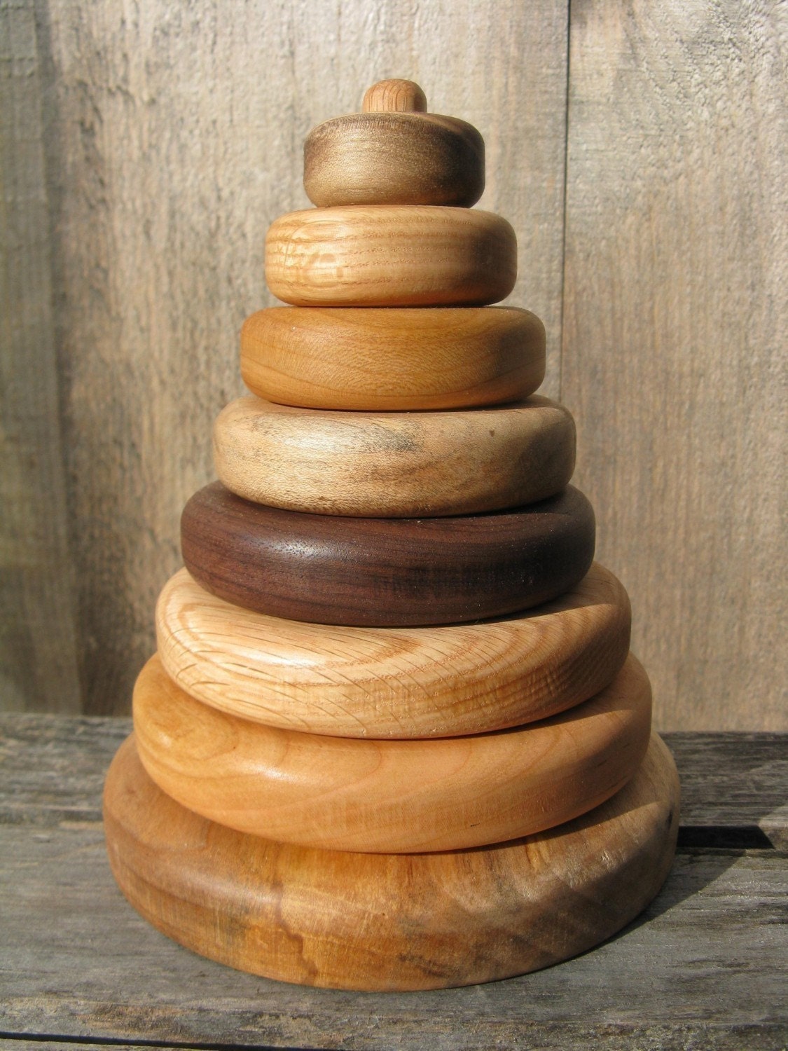 Wooden Ring Stacker - Stacking Rings - Stacking Toy