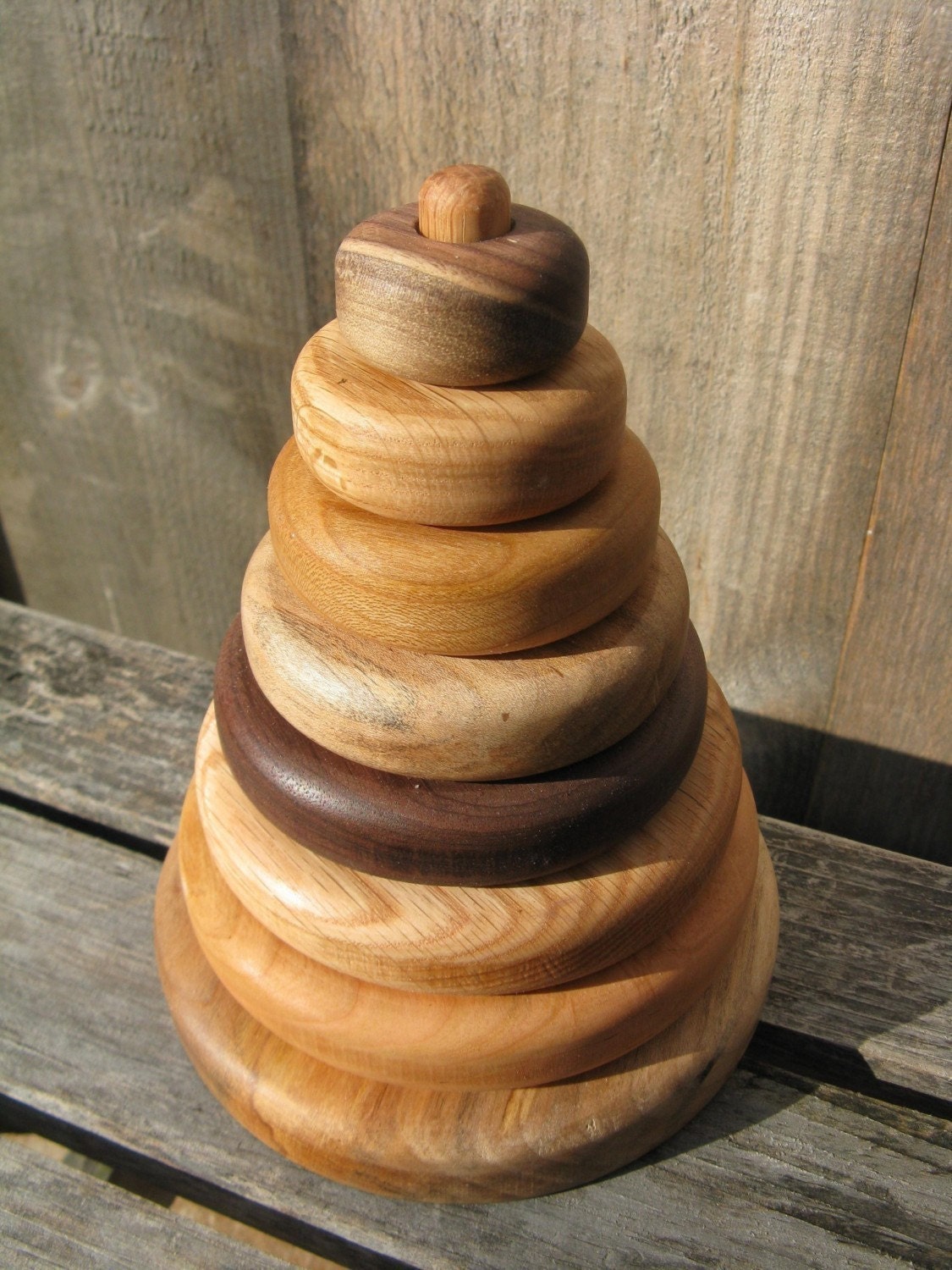 Wooden Ring Stacker - Stacking Rings - Stacking Toy