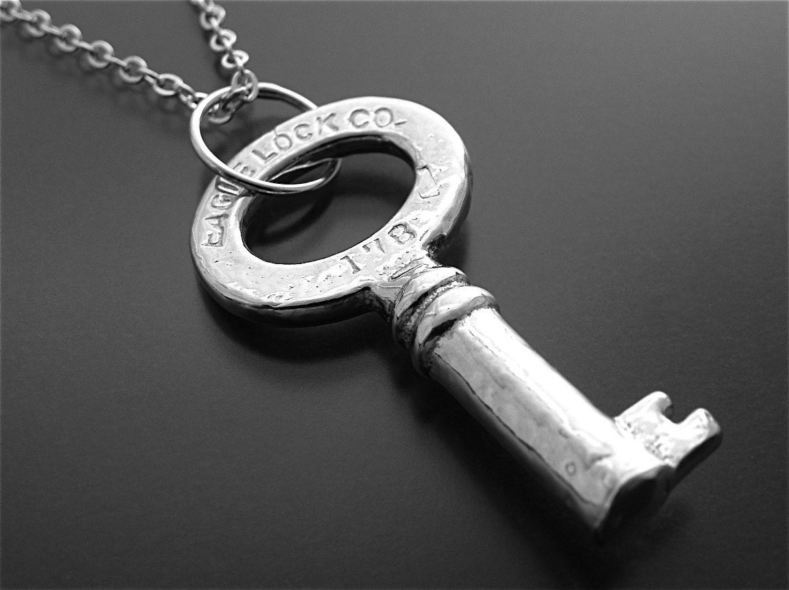Skeleton Key Necklace Sterling Jewelry Wild Prairie Silver