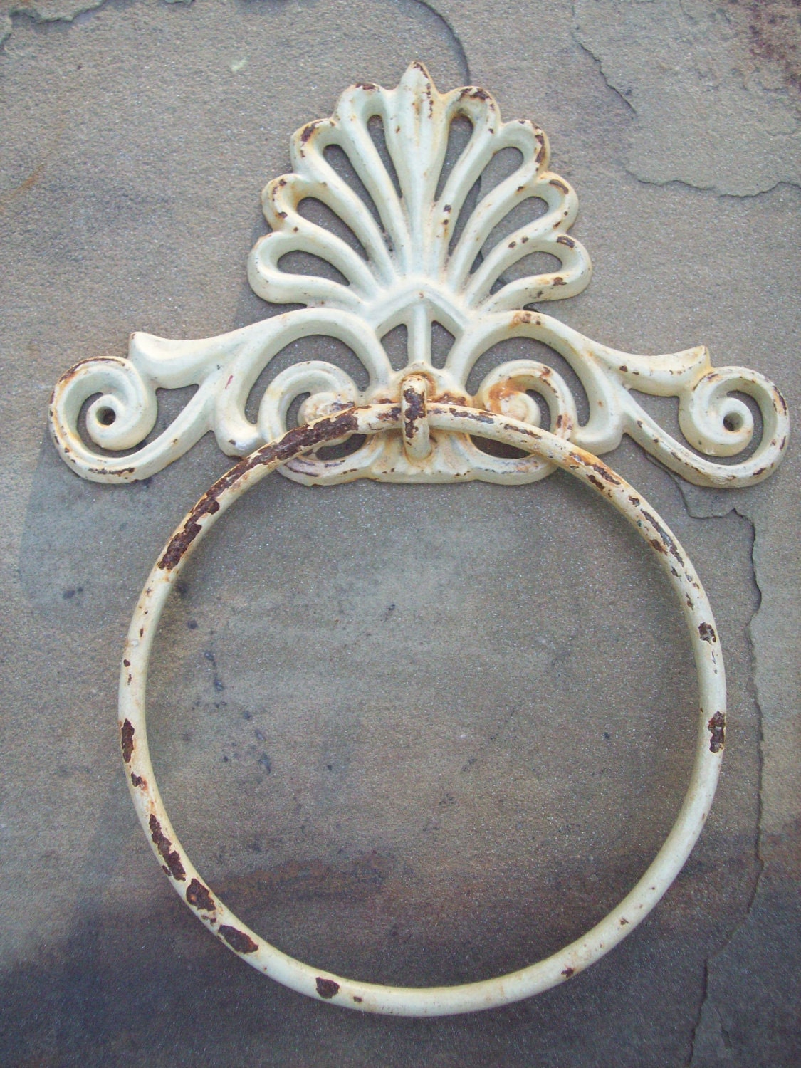Vintage Metal Towel Hanger