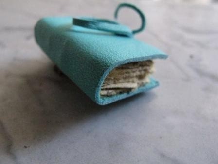 mini book brooch