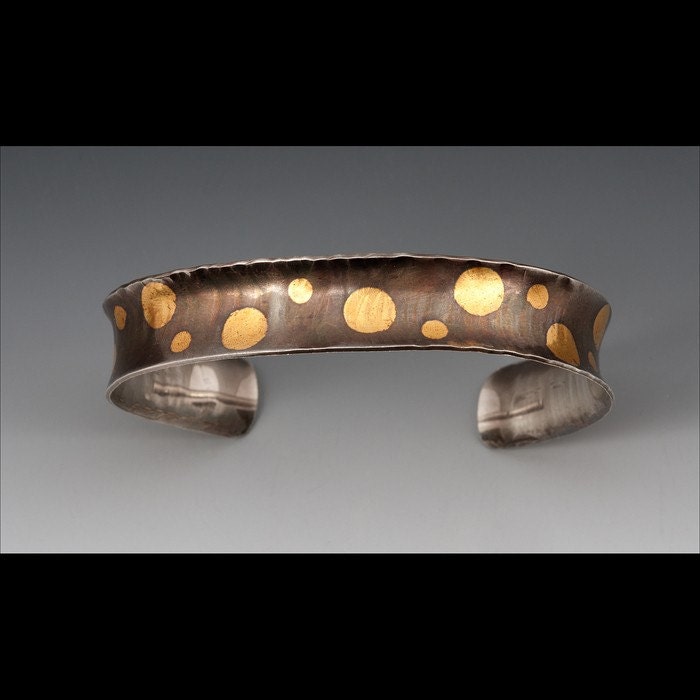 Keum Boo Anti clastic cuff, handcrafted artisan jewelry by jewelrybyfrancine on etsy