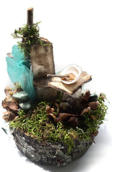Woodland Fairy House Furniture Princess Chair and Table