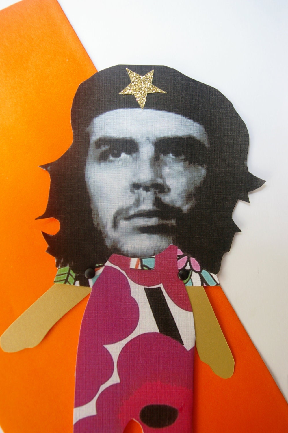 Che paper doll greeting card
