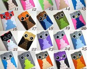 Handmade Felt Kindle Case - Kindle 3 Cover - Kindle Fire Case - Kindle Touch Cover - Nook Case - Kindle Felt Sleeve - " Cute Owl " Design