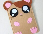 Felt Kindle Case - Kindle 3 Cover - Kindle Fire Case - Kindle Touch Cover - Nook Case - Kindle Felt Sleeve - " Cute Hamster " Design