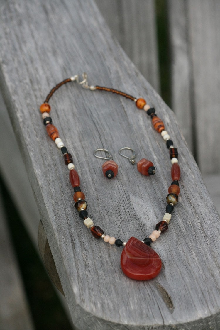 Earth Earring/Necklace Set