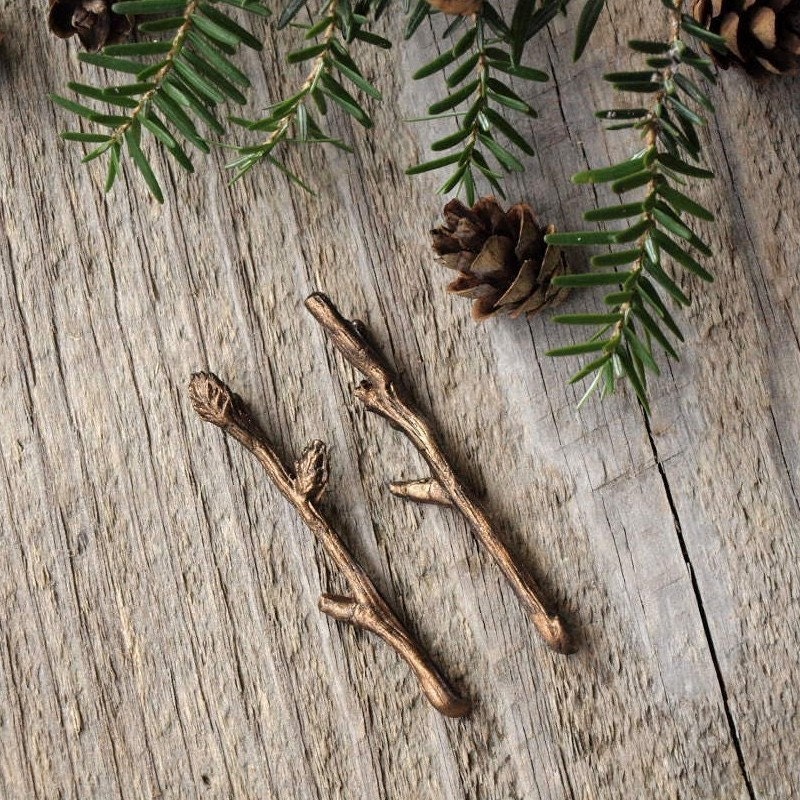 Twig Bobby Pins Bella Rustica Antique Bronze as seen in Real Simple Magazine