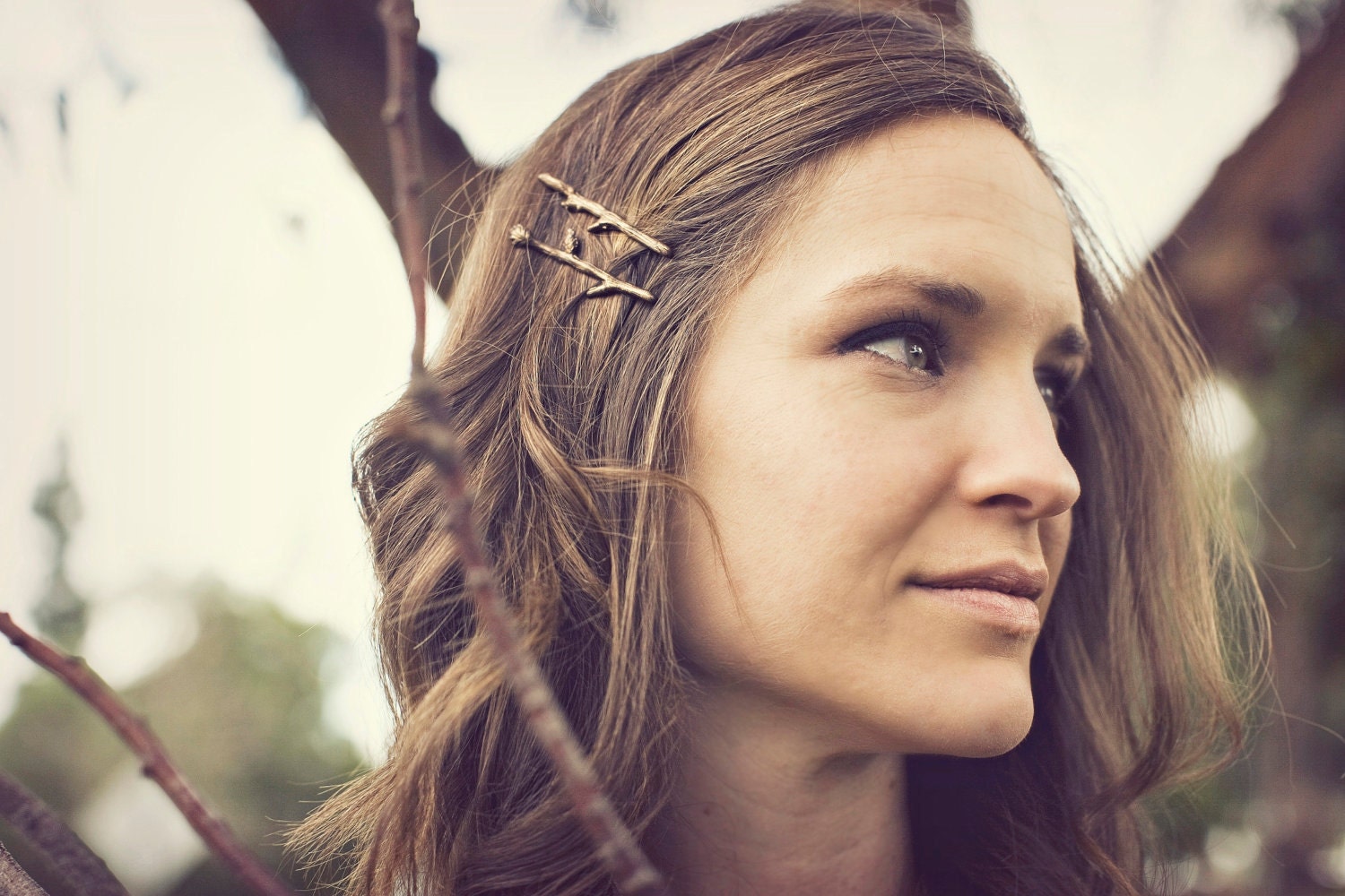 Twig Bobby Pins Bella Rustica Antique Bronze as seen in Real Simple Magazine