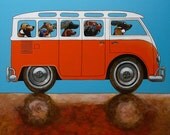148 VEEDUB SAMBA  - signed and numbered piezo print  14 x 14 cm / 5.5 x 5.5 inch