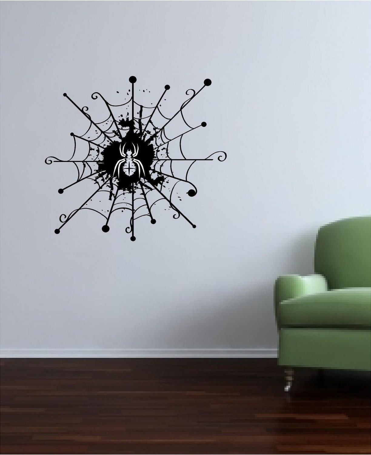 Spider for halloween vinyl Decal 12x12 Wall Mural