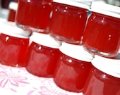 Homemade jam party favor, 50 of our 1.5 oz strawberry pineapple jam favors for baby or bridal showers