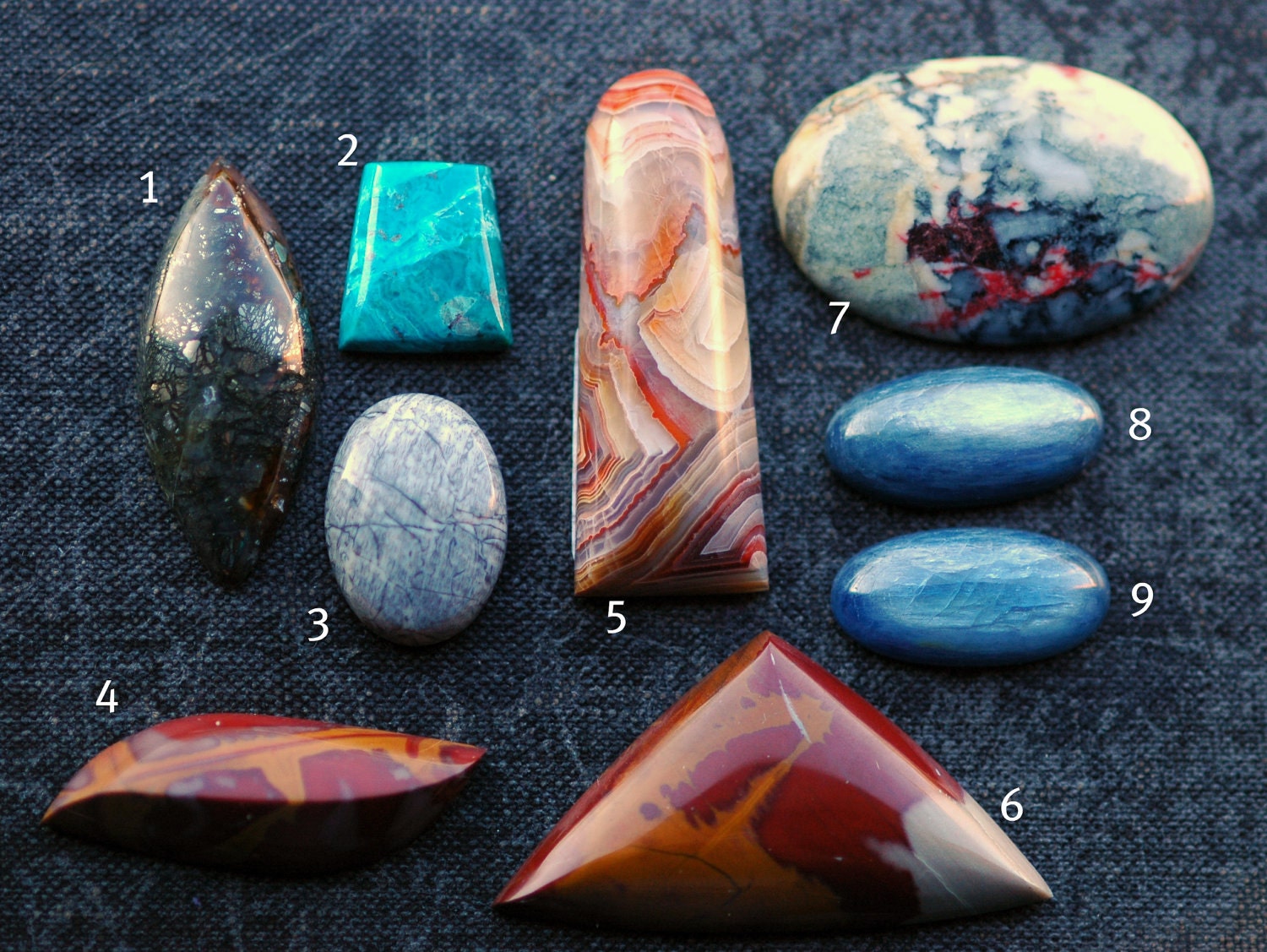 Designer Stone Cabochons- Choose Your Stone Sterling Silver Ring or Pendant
