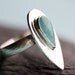 Paraiba Quartz Flame Ring in Sterling Silver