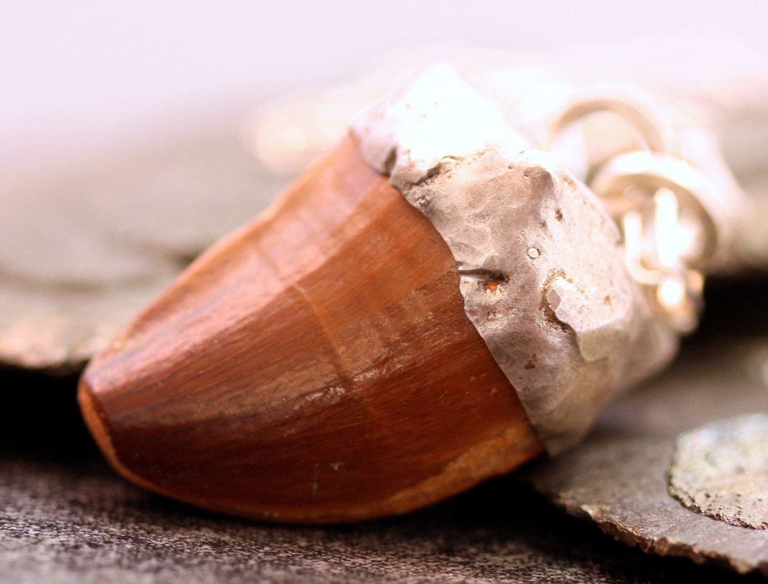 Fossilized Mosasaur Tooth in Reticulated Silver Necklace- Reserved