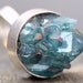 Mixed Crystal Keyhole Sterling Silver Ring- Custom Made