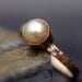 Three Stacking Rings- Custom 14k Gold  Set With Pearl, Rough Diamond, and  Raw Gemstones