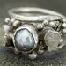Sterling Silver Wedding Band- Hammered Texture- Custom Made