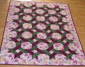 Handmade Lattice Twist Lap Quilt