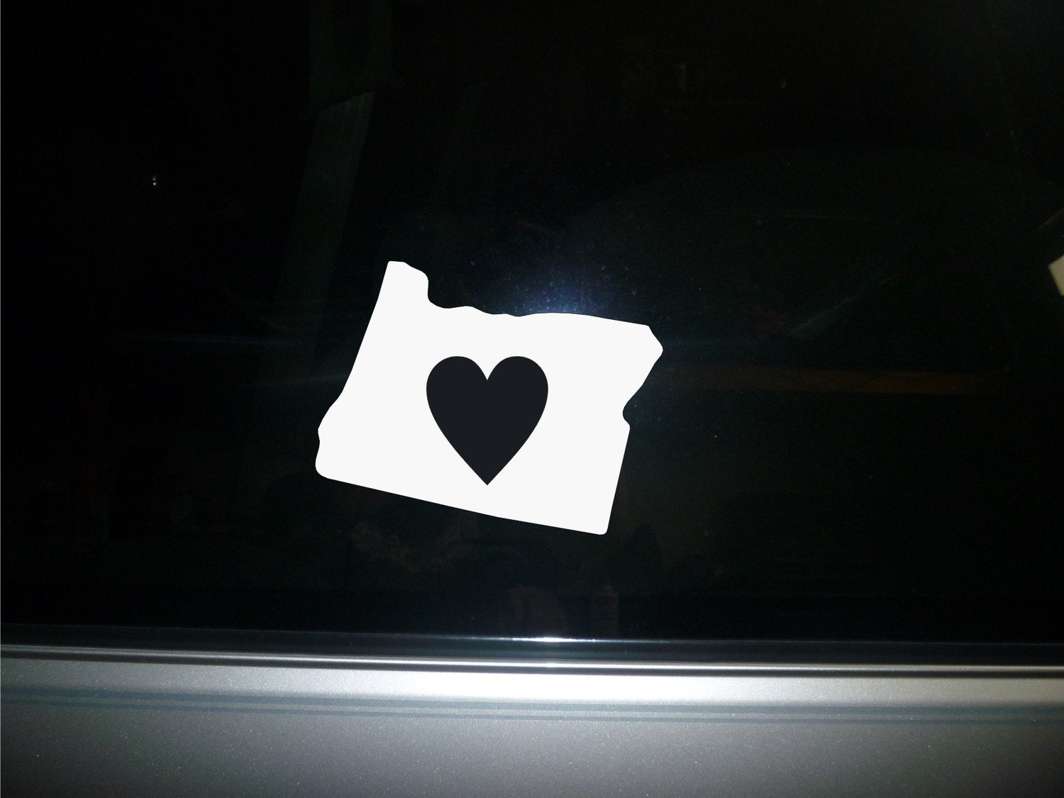 love Oregon State vinyl car decal sticker NEW