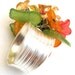 Wide Banded Ring - Bouquet of Flowers - Adjustable Hill Tribe Silver
