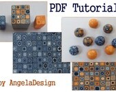 Polymer Clay Tutorial -  eBook  PDF How to Use a Retro Cane Tutorial and  Free Bonus eBook - Two colors Retro canes