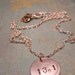 13.1 Half-Marathon Necklace ...For Runners...Marathon... Handstamped